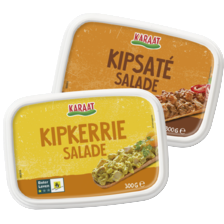 Karaat brood & toast kipkerrie of kipsaté salade